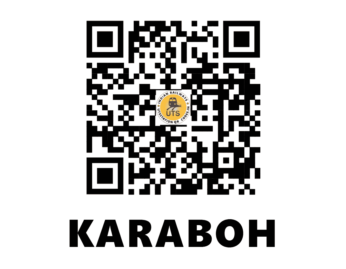 UTS QR Code for KARABOH - KRBO - SB (MADHYA PRADESH)